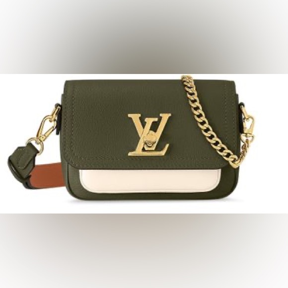 Louis Vuitton Lockme Tender Handbag Leather Green - Picture 13 of 16